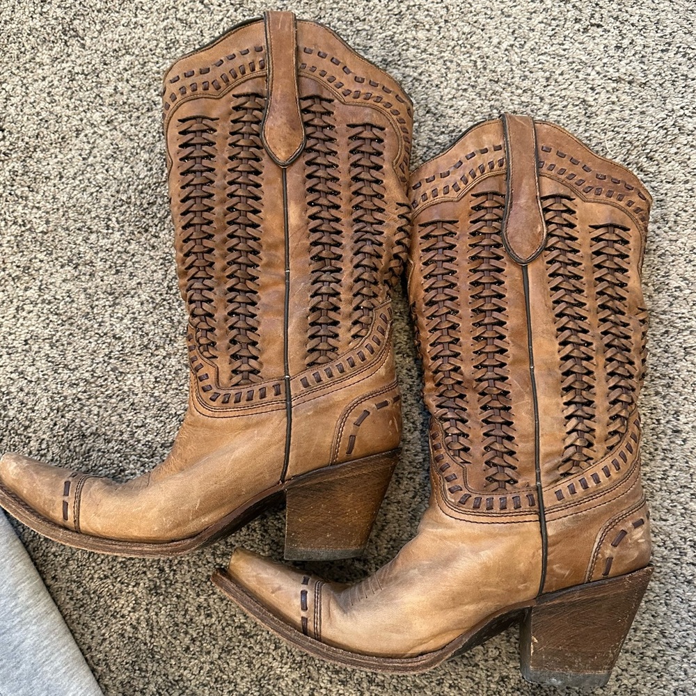 Corral Brown Heeled Boots
